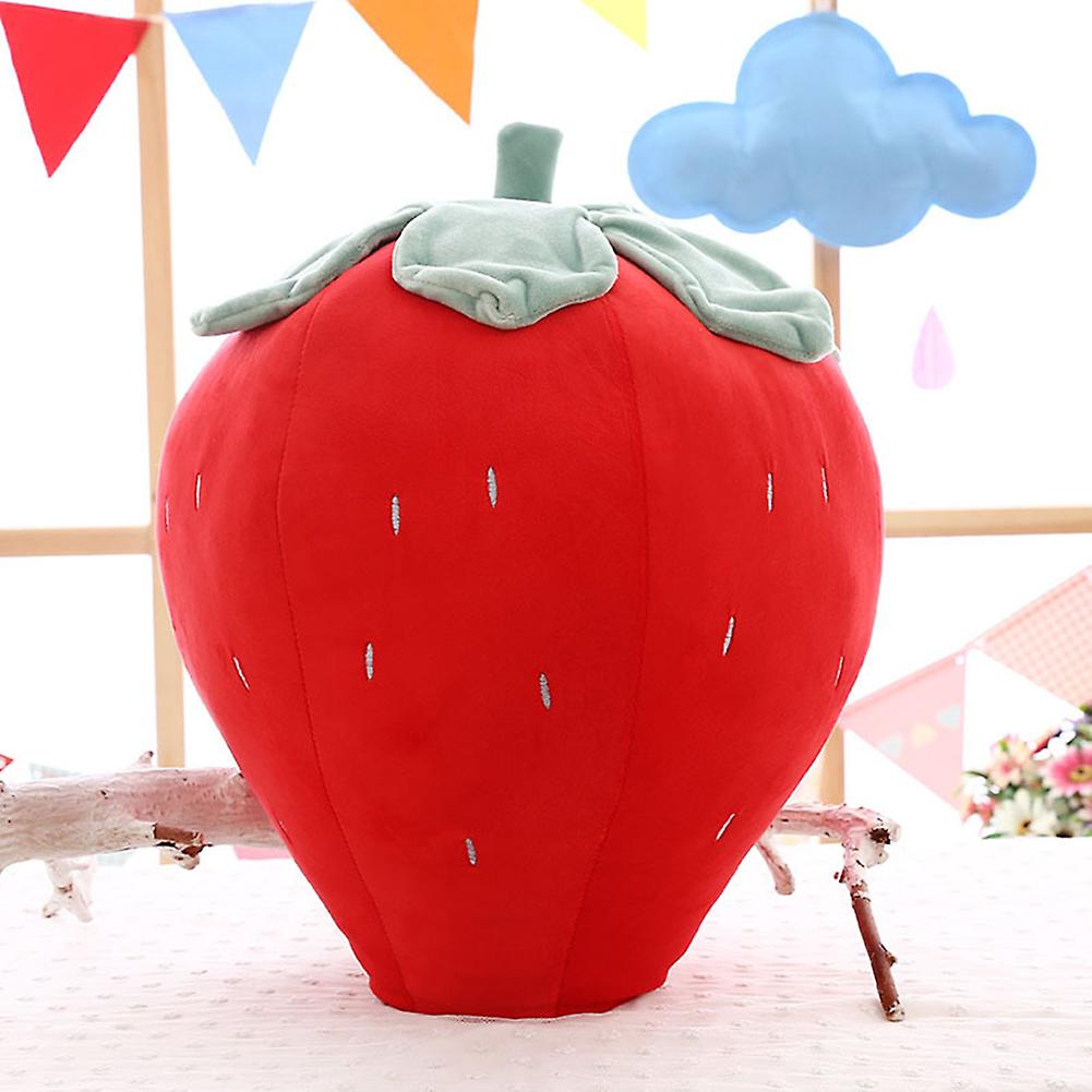 40cm Strawberry Pillow Soft Strawberry Plush Pillow Fruit Stuffed Plush Toy Decorative Pillow Gifts For Children Boys And Girls Birthday Gifts Pink