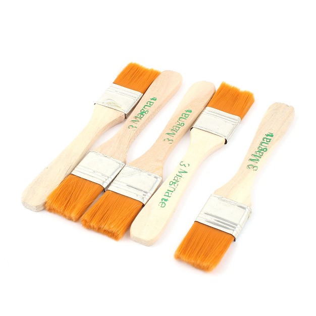 Unique Bargains Baking Bakeware Bread Cook Pastry Oil Cream Bbq Basting Brush 5 Pcs