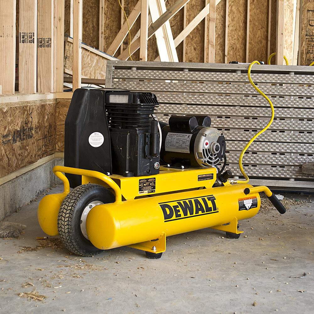 DEWALT 8-Gallon Portable 155-PSI Electric Twin Tank Wheelbarrow Air Compressor DXCMTA1980854 from DEWALT