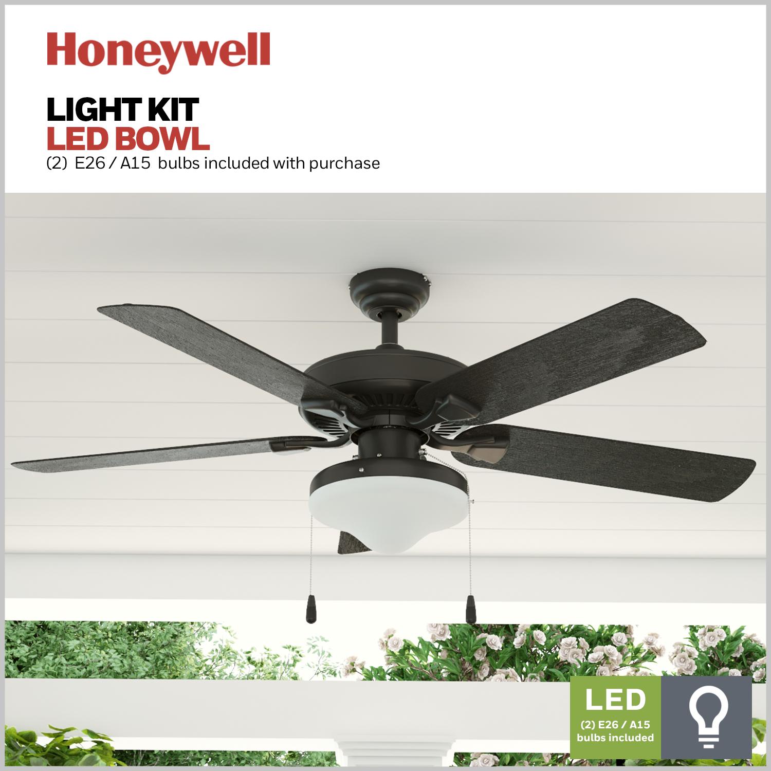 Honeywell Belmar 52 Bronze Indoor/Outdoor LED Ceiling Fan