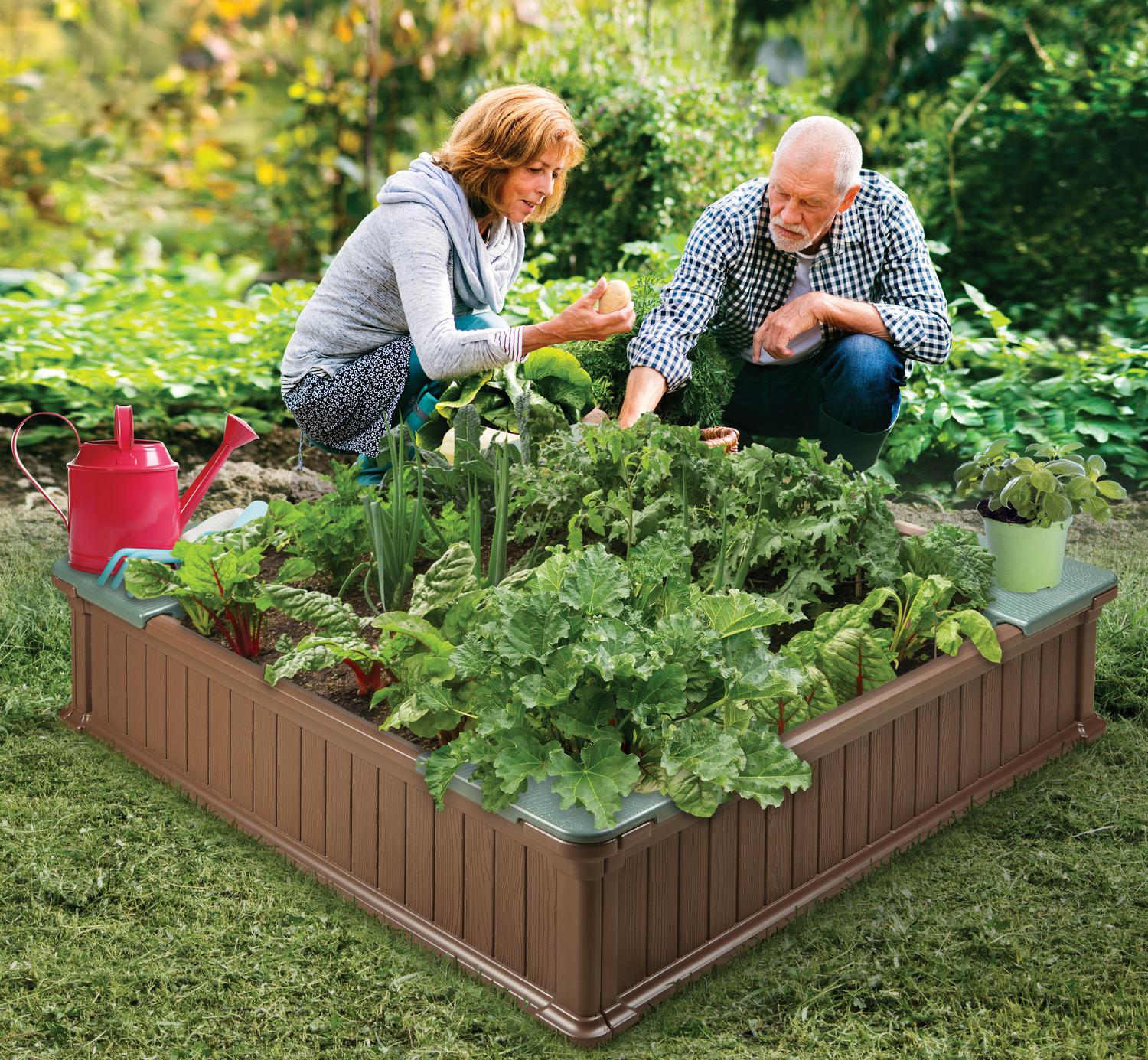 Badger Basket Woodland 2-in-1 Sandbox and Garden Planter