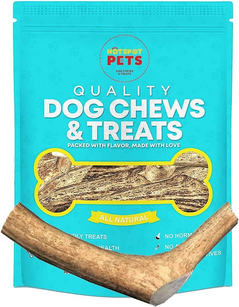 HOTSPOT PETS Whole X-Large Elk 8-9-in Antlers Dog Chew Treats