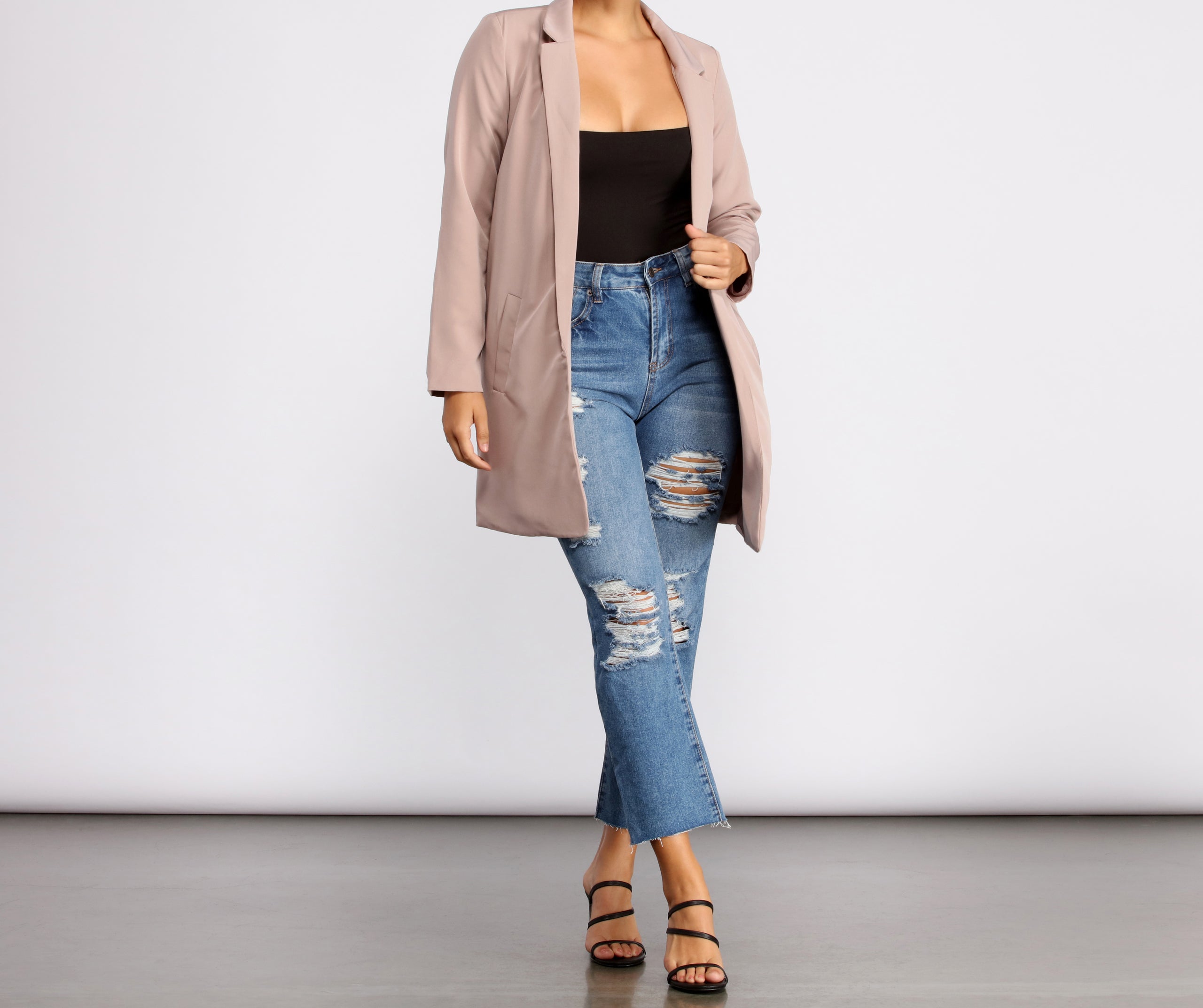 Pulling Power Moves Oversized Blazer