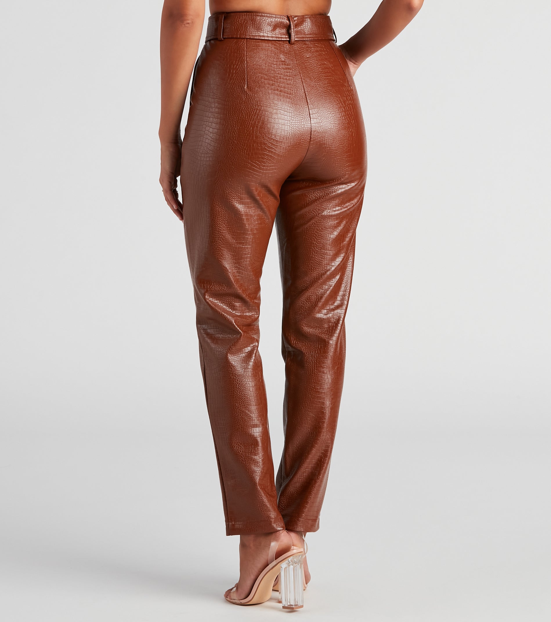 Sleek And Stylish Moves Belted Pants