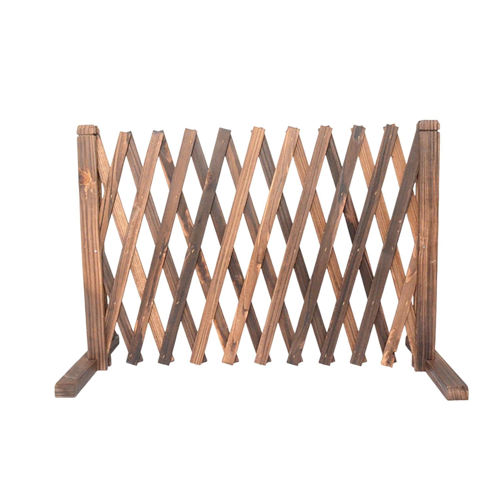 Expandable Wood Fence Retractable Garden Trellis Wedding Photo Props Lattice Fence for Entrance Outdoor Indoor Courtyard Garden