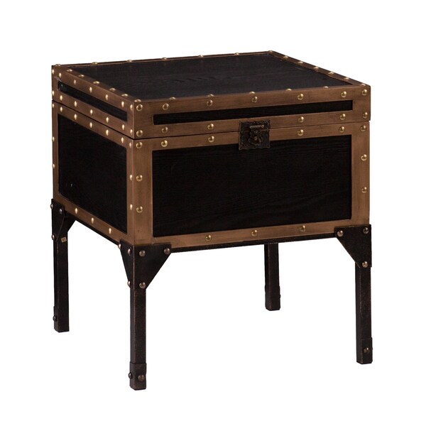 SEI Furniture Azul Travel Trunk Side Table