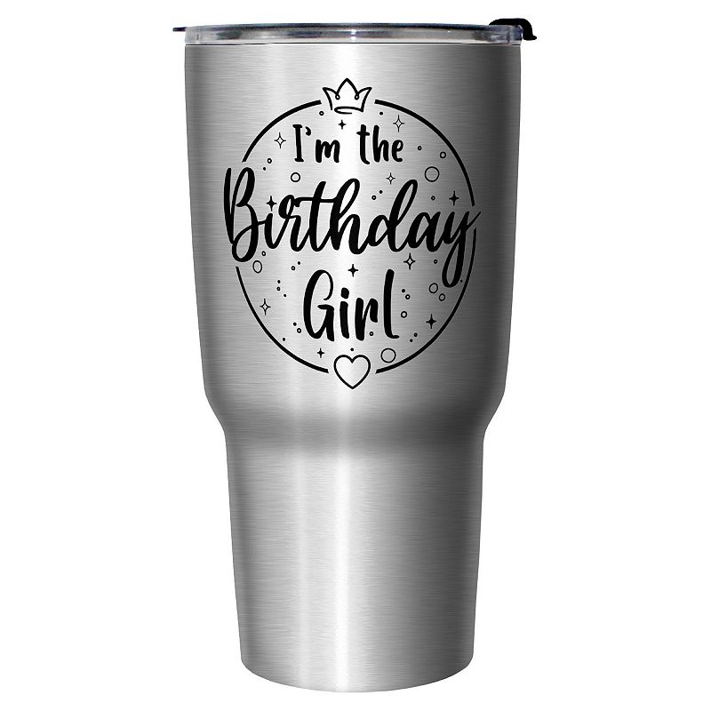 I'm The Birthday Girl Badge 27-oz. Stainless Steel Travel Mug