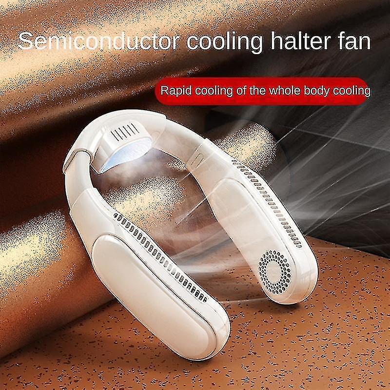 Hanging Neck Fan Mobile Air Conditioner Cooler Outdoor Portable Bladeless Fan Usb Rechargeable Neck