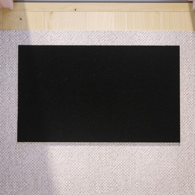 X Indoor outdoor Solid Natural Coir Doormat With Non slip Backing