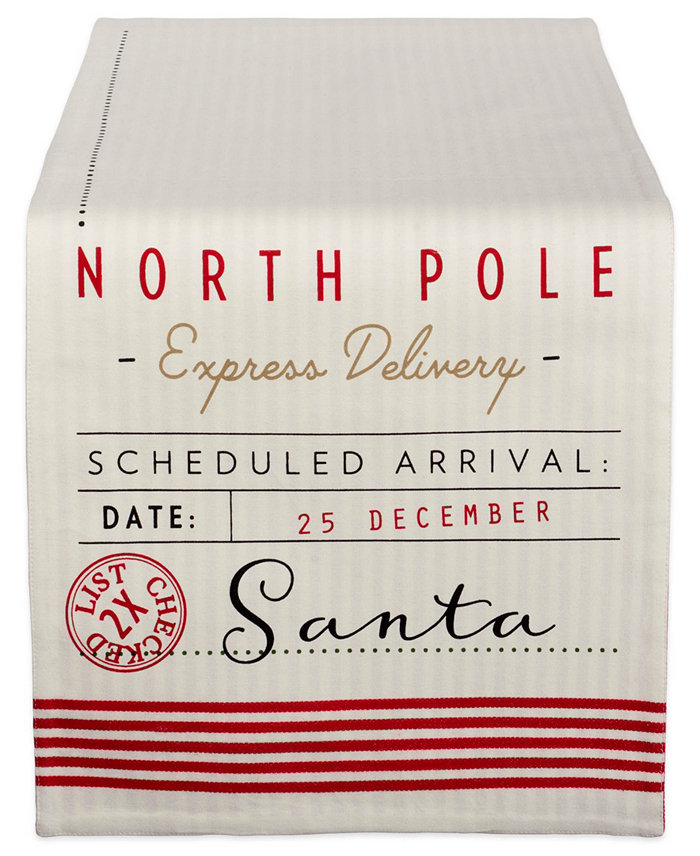 Design Imports Santa's Workshop Table Runner