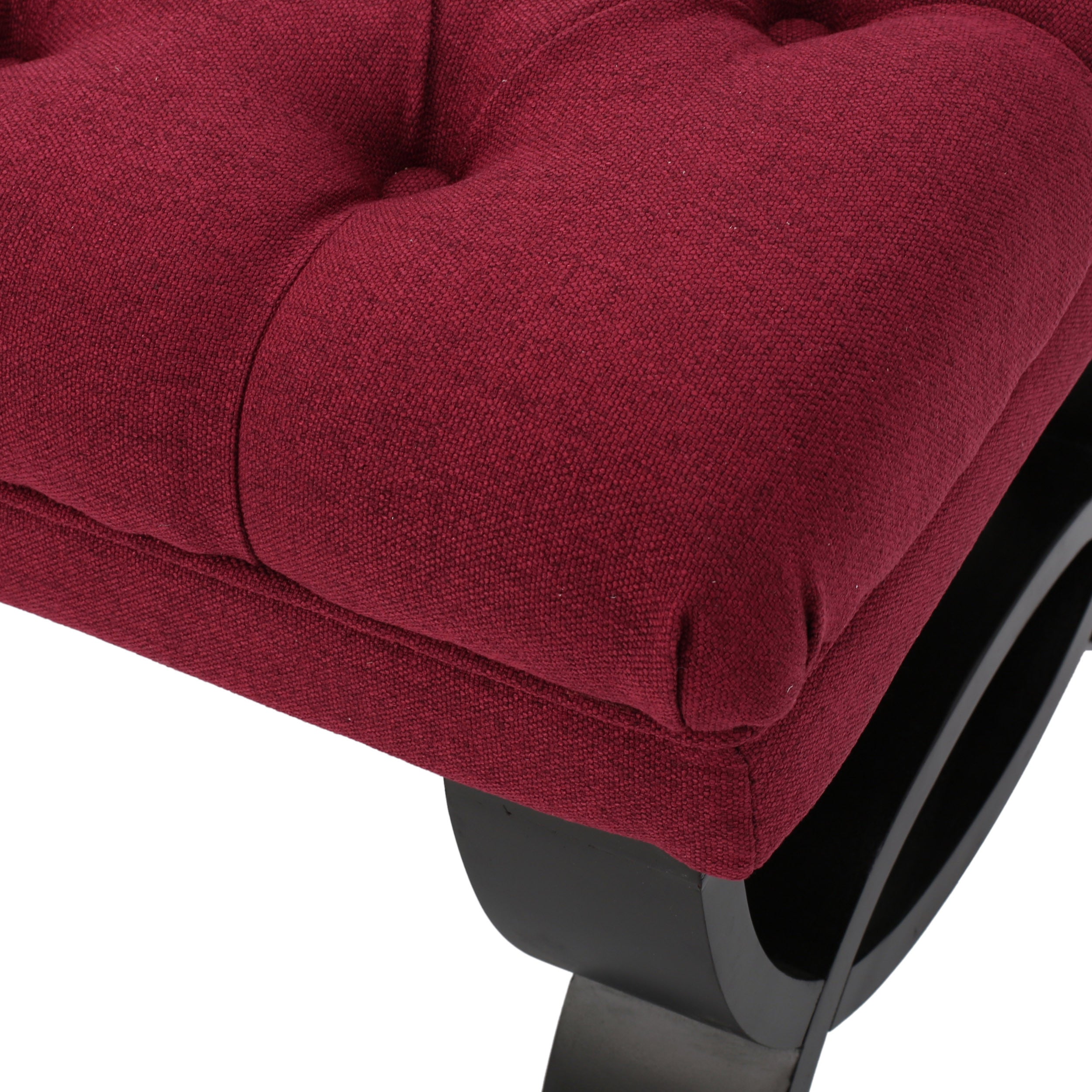 Reddington Tufted Fabric Ottoman Bench