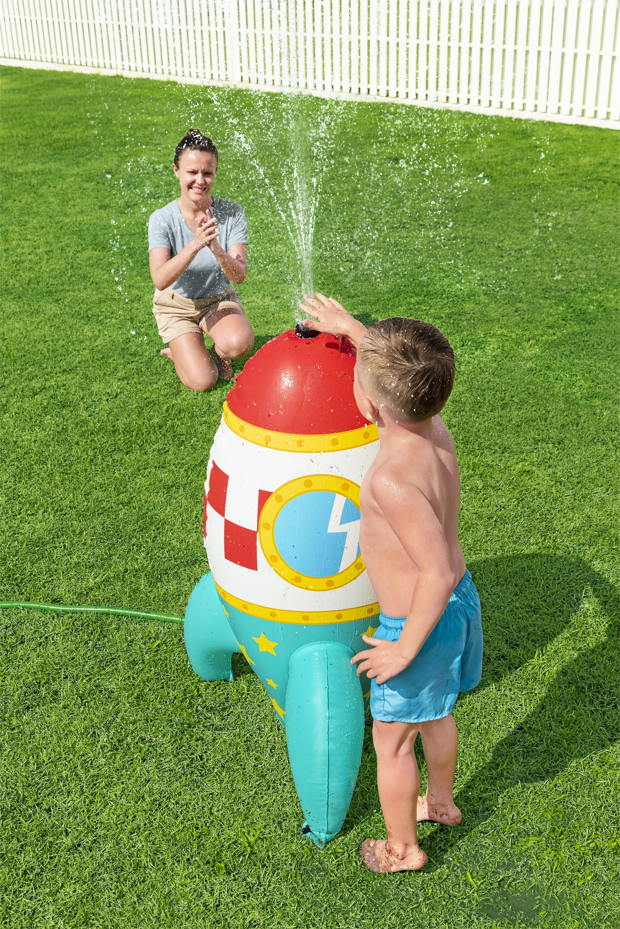 H2OGO! 40 in. Space Blast Kids Inflatable Sprinkler