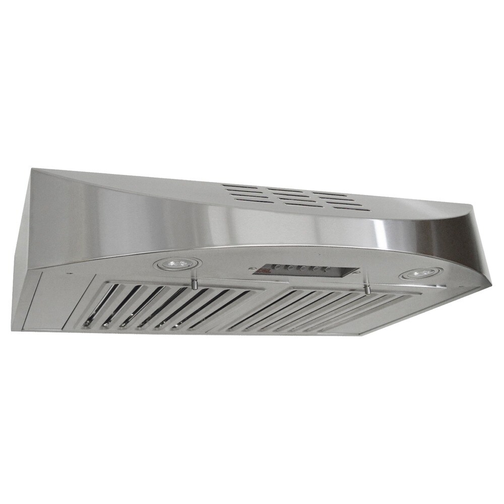 KOBE CHX3830SQBD 3 Brillia 30 inch Under Cabinet Range Hood  with 3 speed  400 CFM  LED Lights  and Baffle Filters