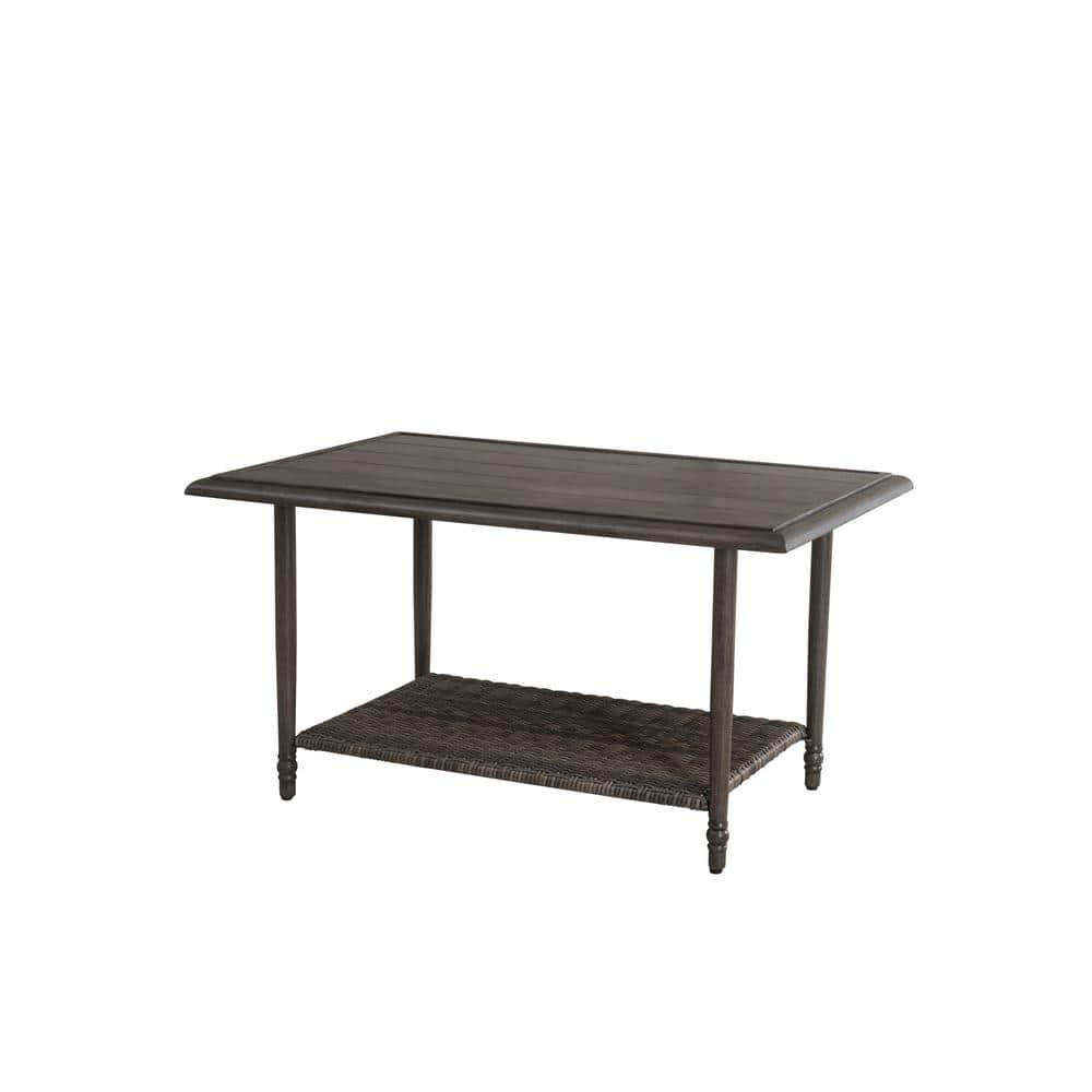 Hampton Bay Windsor Brown Steel Outdoor Coffee Table