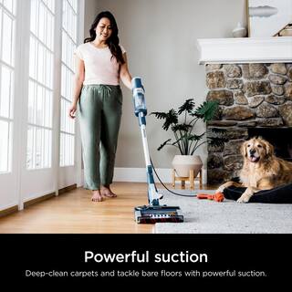 Shark Stratos Bagless Corded Stick Vacuum with DuoClean Powerfins Hairpro and Odor Neutralizer Technology in Navy - HZ3002 HZ3002