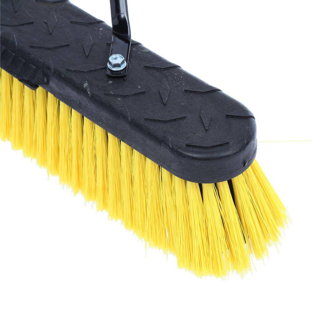 Quickie Jobsite 24 in. Multi-Surface Fiberglass Push Broom 857FGJSHDSU