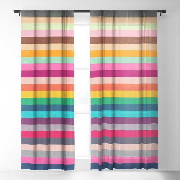 Garima Dhawan Explore Single Panel Sheer Window Curtain Deny Designs