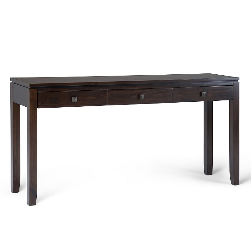 Simpli Home Cosmopolitan Contemporary Console Sofa Table - Mahogany Brown