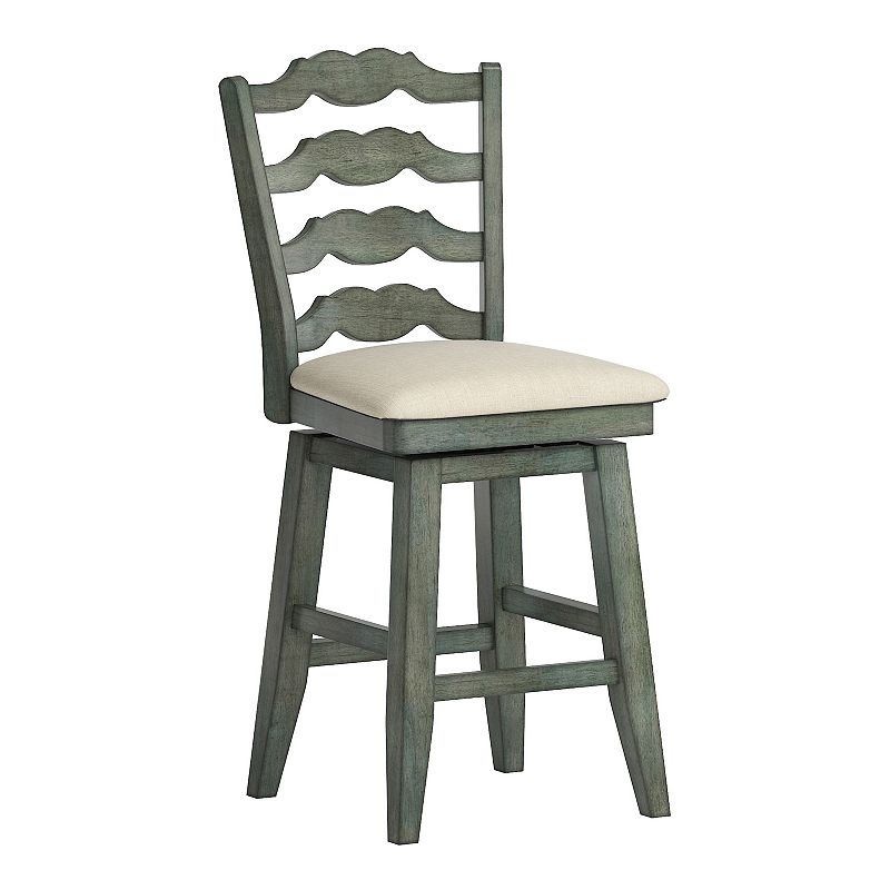 HomeVance Zackery Ladder Back Swivel Dining Chair