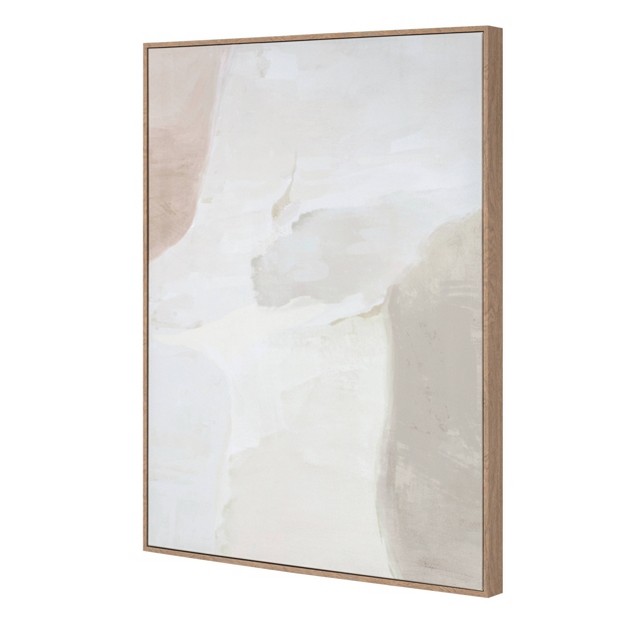 X Neutral Abstract Lines Framed Canvas Designed With Studio Mcgee