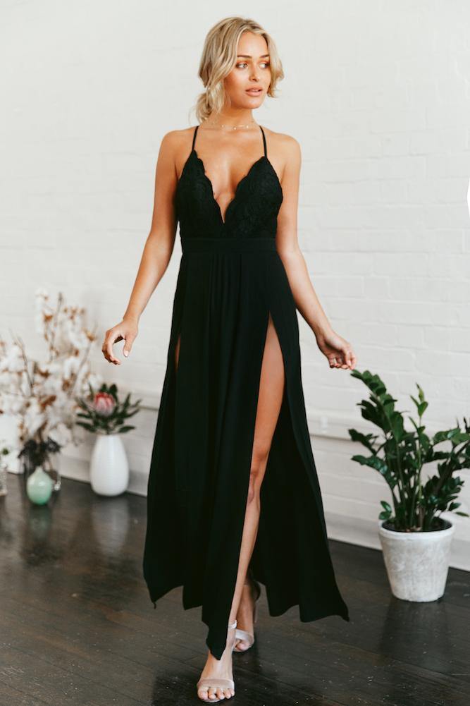 Not Over You Maxi Dress Black