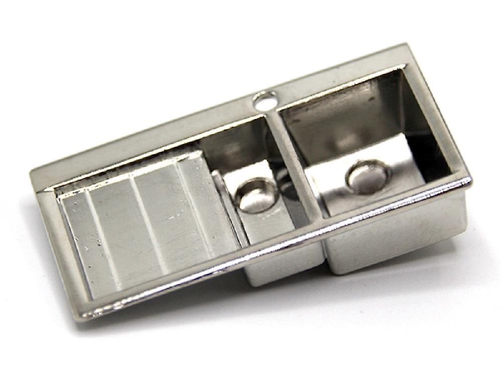 Dolls House Chrome Kitchen Sink Miniature Modern 1:24 Scale Half Inch Accessory