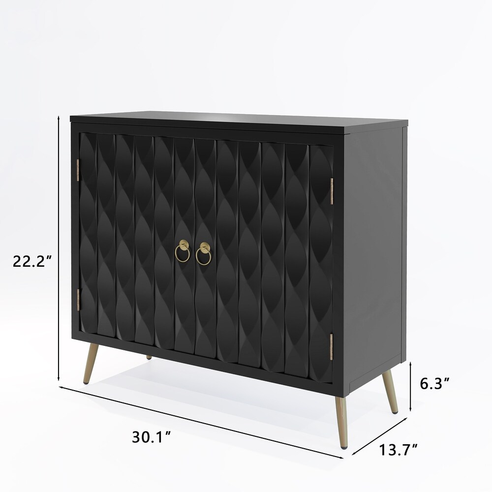 S.Fyronti Modern 2 Door Accent Cabinet