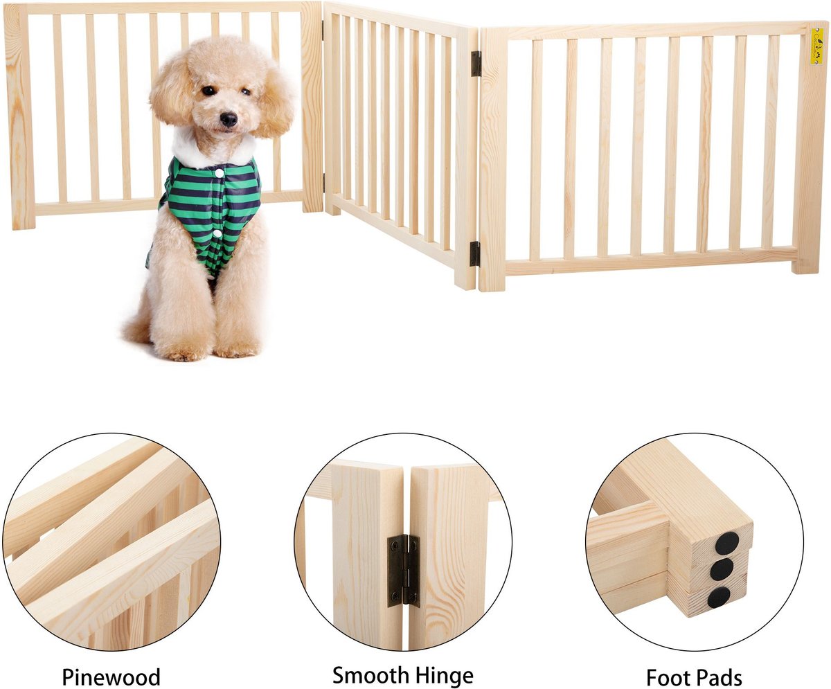 Coziwow by Jaxpety 3 Panel Freestanding Dog Gate