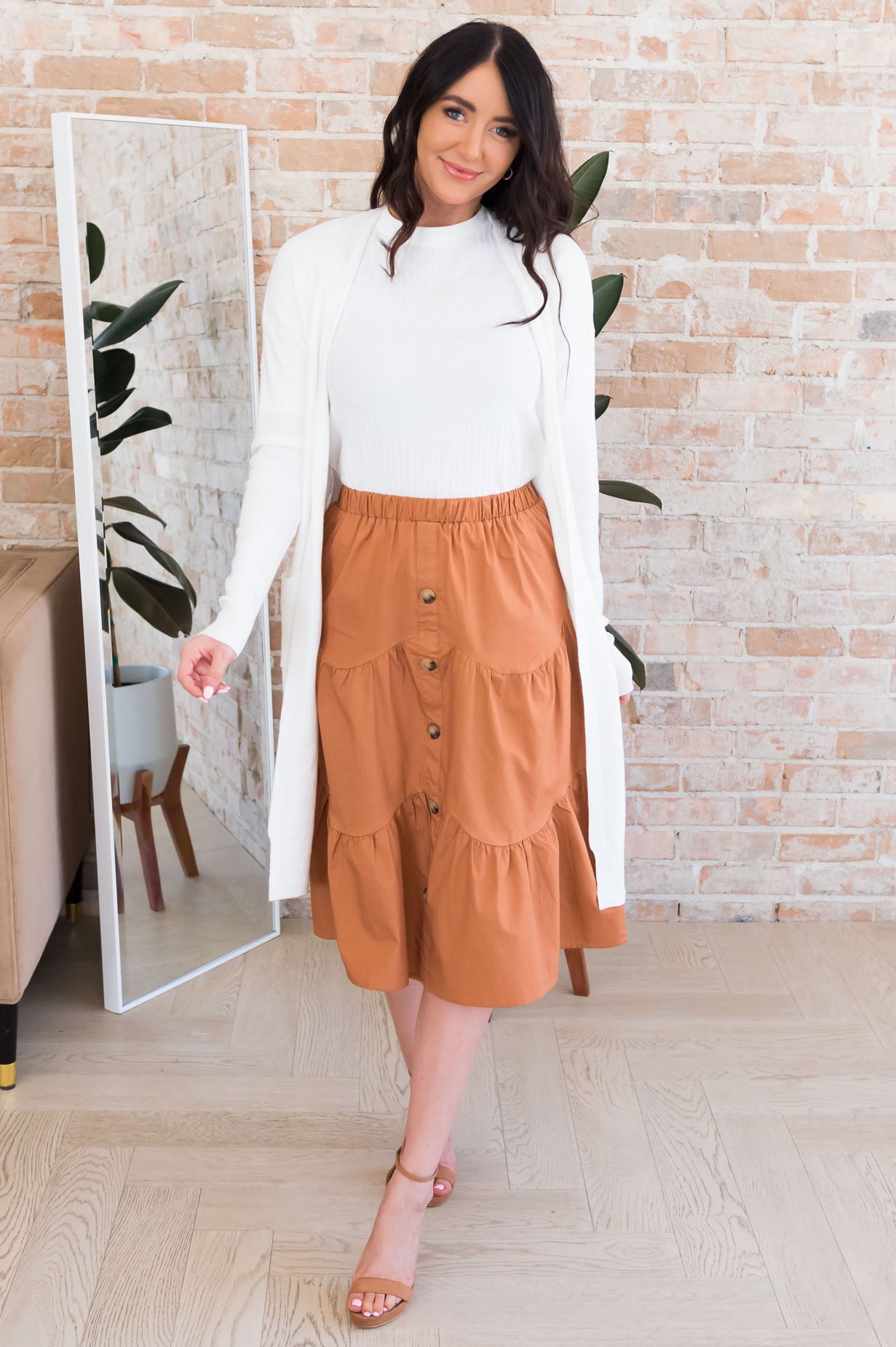 Tomorrow's Promise Modest Button Skirt