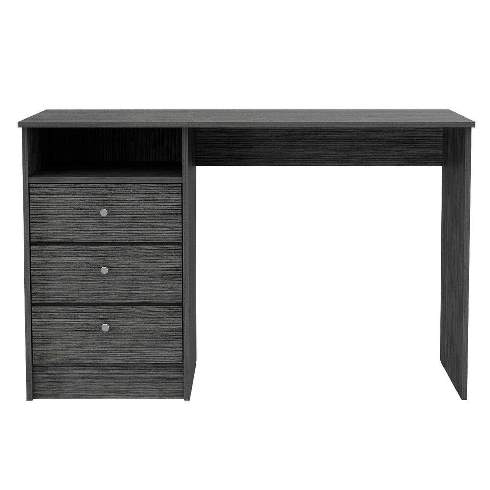 Modern Style Computer Desk With 3 Drawer 1 Shelf There's Plenty of Space Suitable for Areas Such as Home Offices