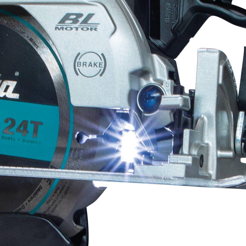 Makita 18V LXT Sub-Compact Lithium-Ion Brushless Cordless 6-12 in. Circular Saw AWS Capable (Tool-Only) XSH05ZB