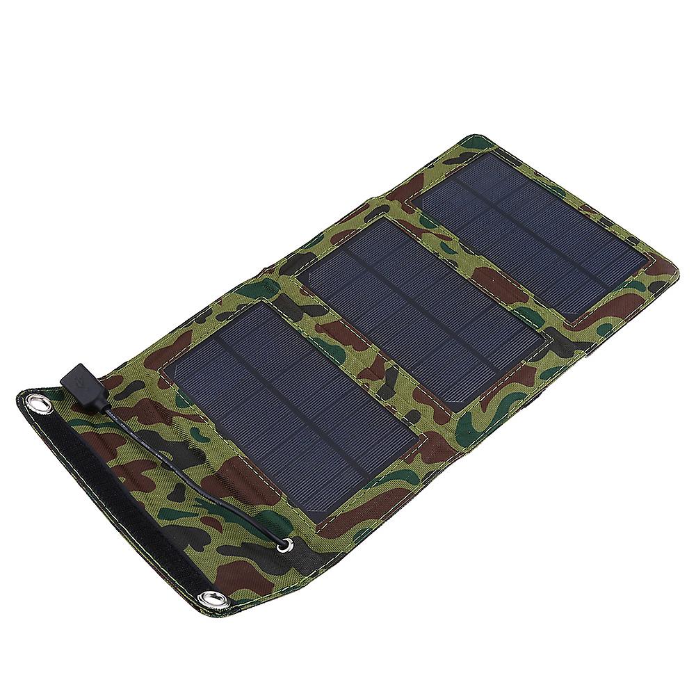 5w 5v Waterproof Foldable Portable Solar Panel Charger Outdoor Mobile Power Bank Usb