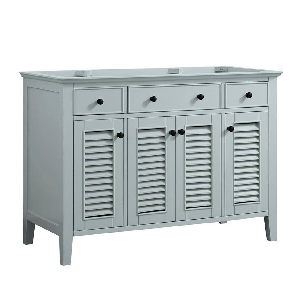 Home Decorators Collection Fallworth 48 in. W x 21-12 in. D Bathroom Vanity Cabinet Only in Light Green 19115-V48-LG