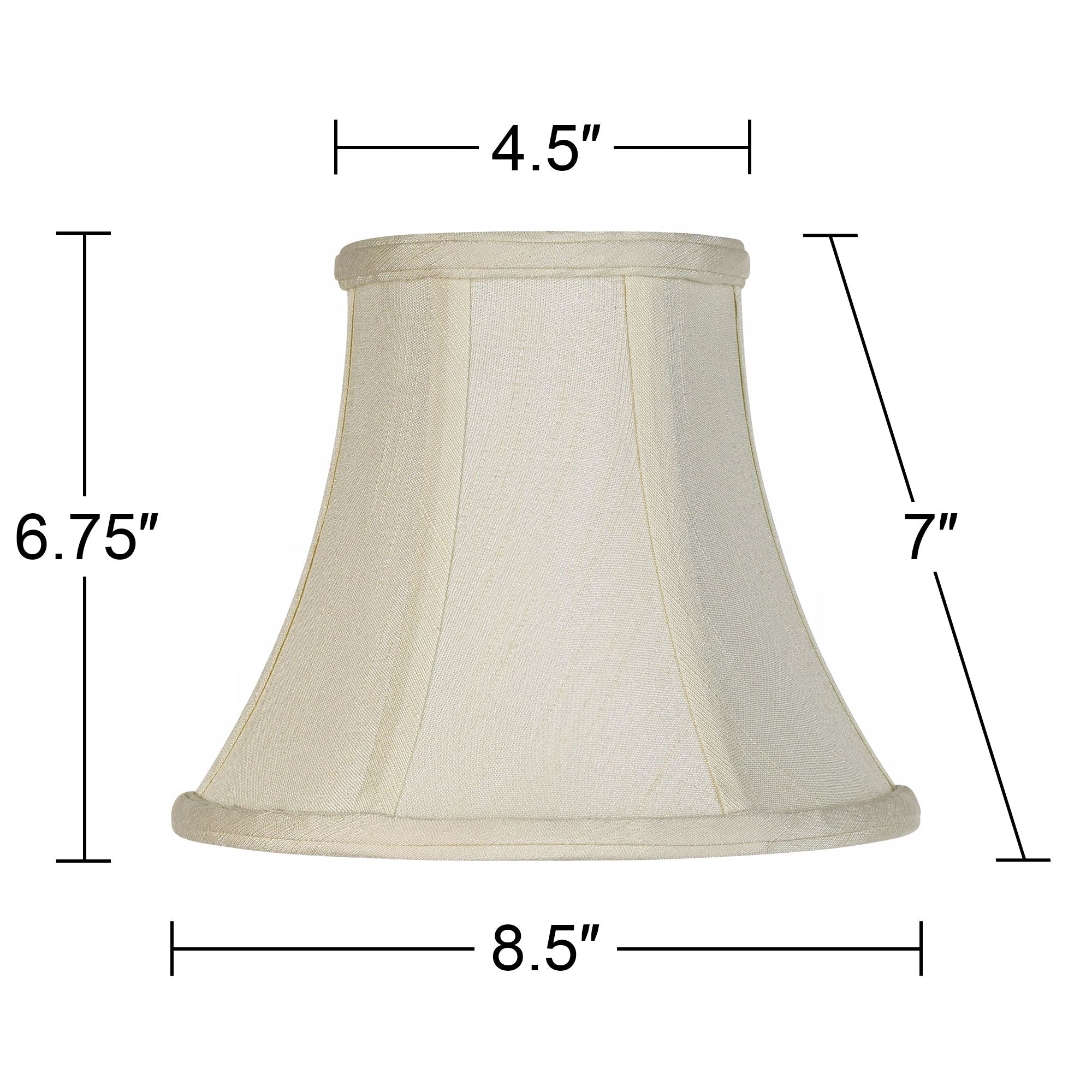 Imperial Shade Hardback Bell Lamp Shade Cream Small 4.5