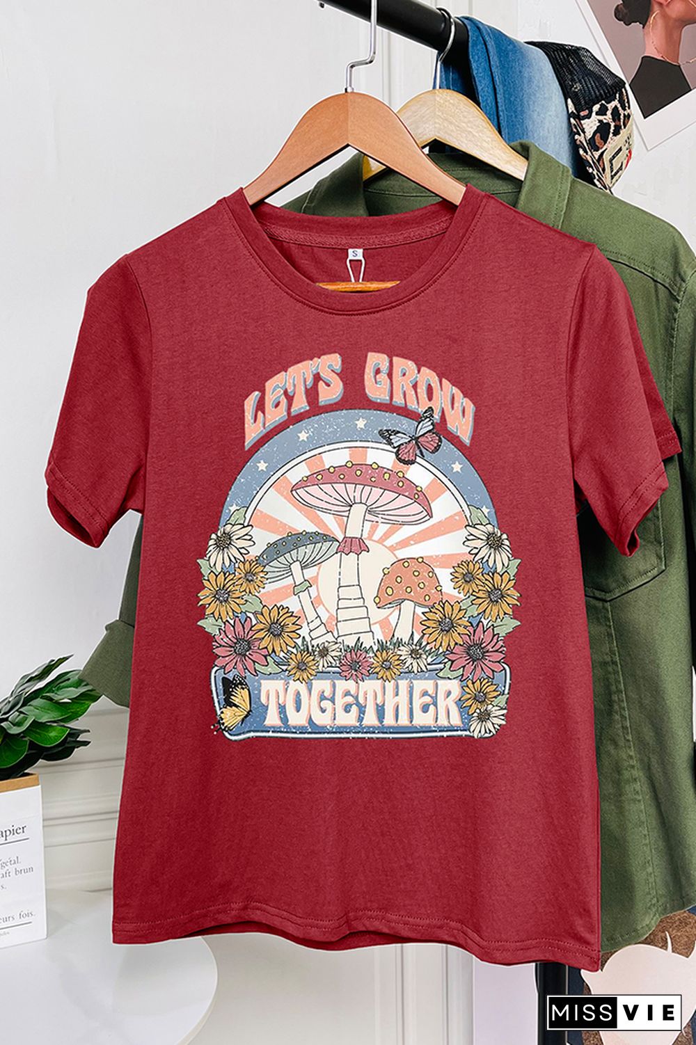 Let's Grow Together Short Sleeve Graphic Tee Wholesale