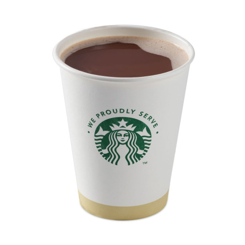 Hot Cups， 12 oz， White with Green Starbucks Logo， 1，000/Carton (11098806)