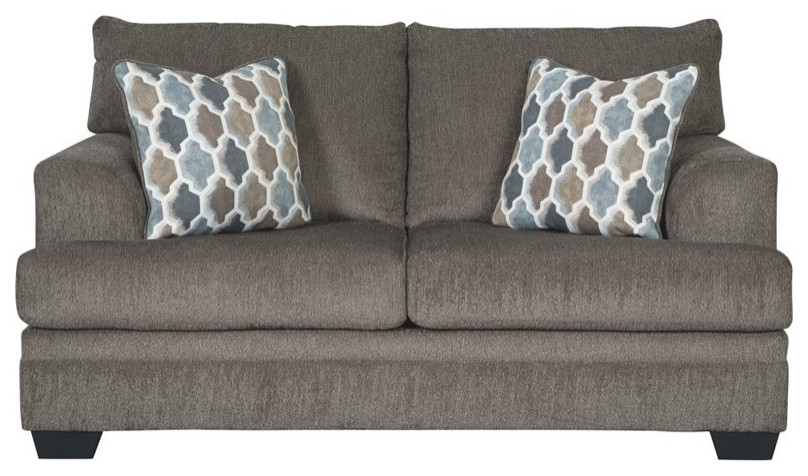 Signature Design by Ashley Dorsten Loveseat in Slate   Transitional   Loveseats   by Homesquare  Houzz