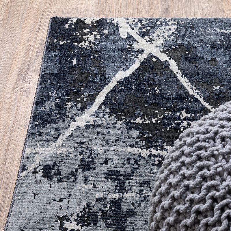 StyleHaven Cameron Crashed Modern Abstract Area Rug