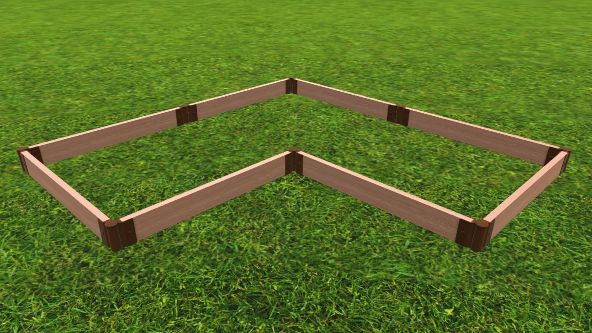 'Arrowhead' - 8' x 8' Straight Corner Raised Garden Bed