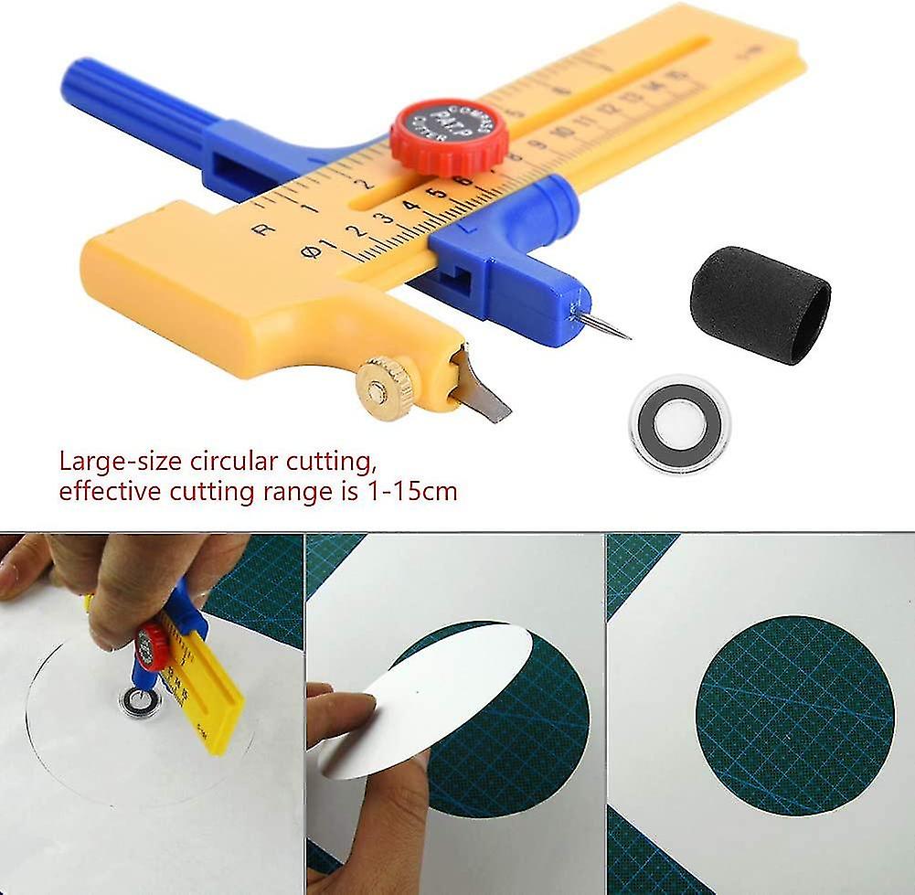 Adjustable Compass-cutter Circle Cutter Knife For Paper/film/leather/craft Compass Circle Cutter