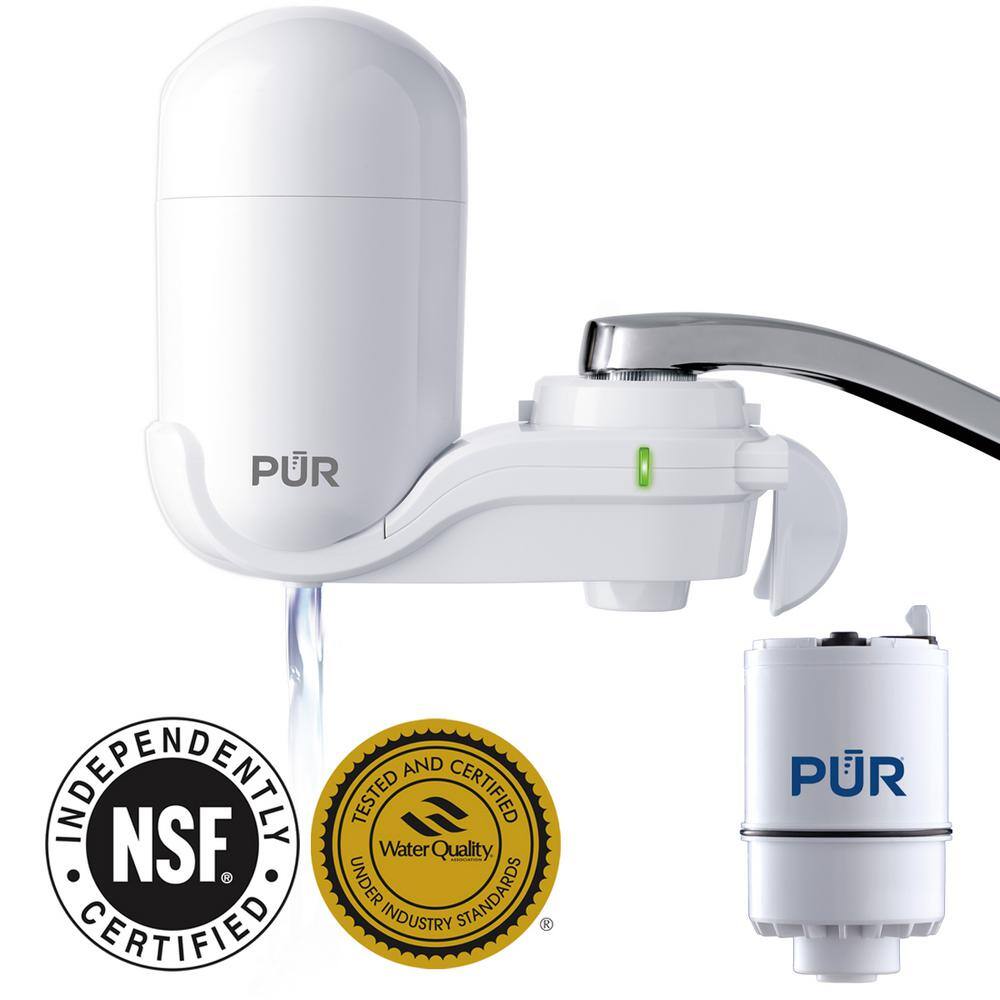 PUR Faucet Mount Filtration System White FM3333BV2