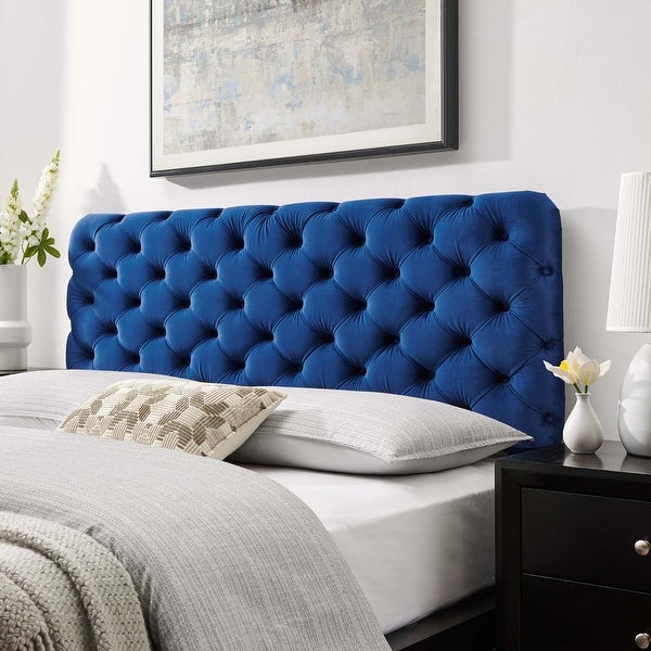 Lizzy Tufted Twin Performance Velvet Headboard - - 32028752