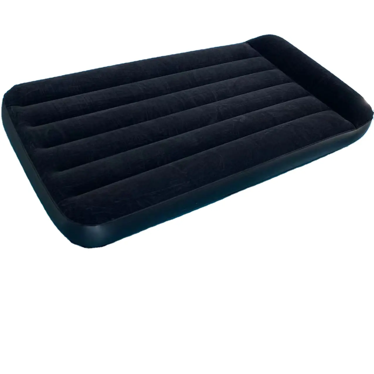 Manufacturers sell black dirt resistant outdoor camping portable air mattress with pillow