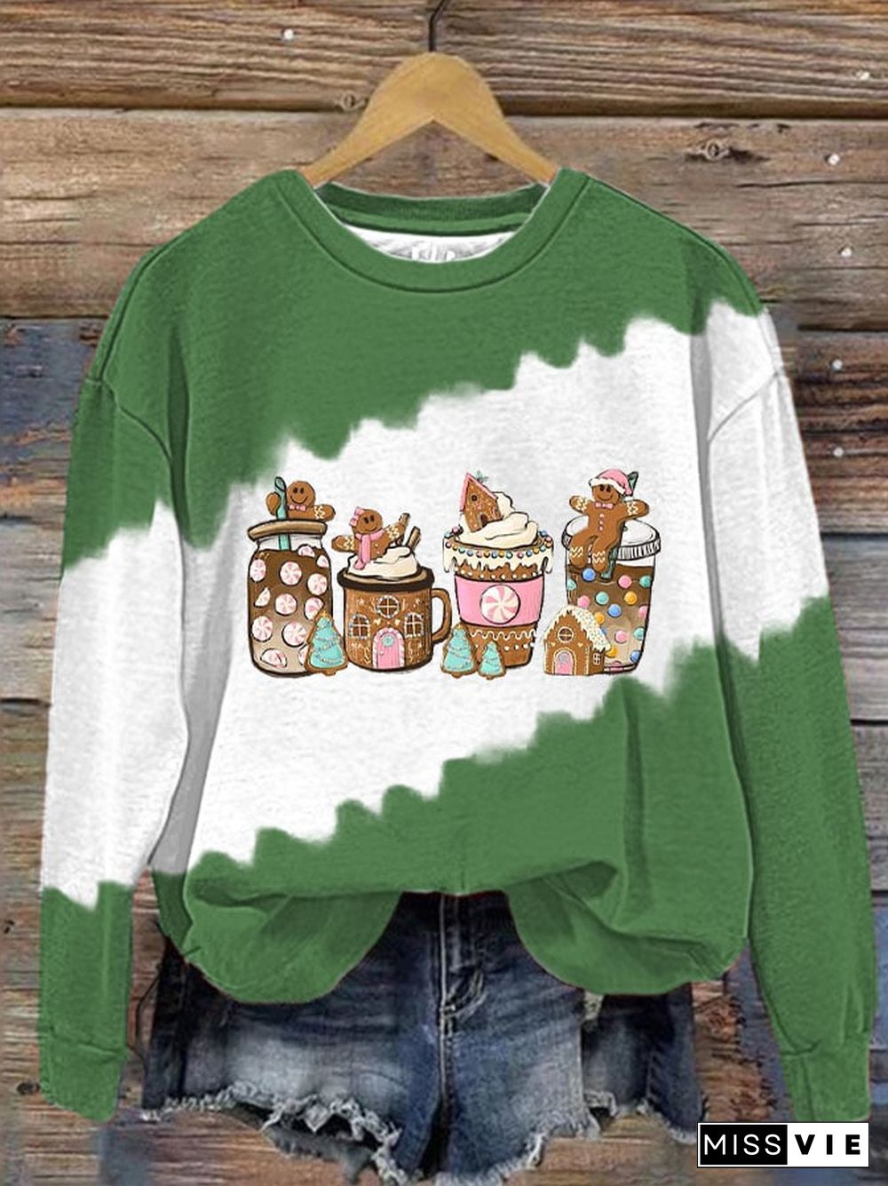 Women's Merry Christmas Print Sweatshirt