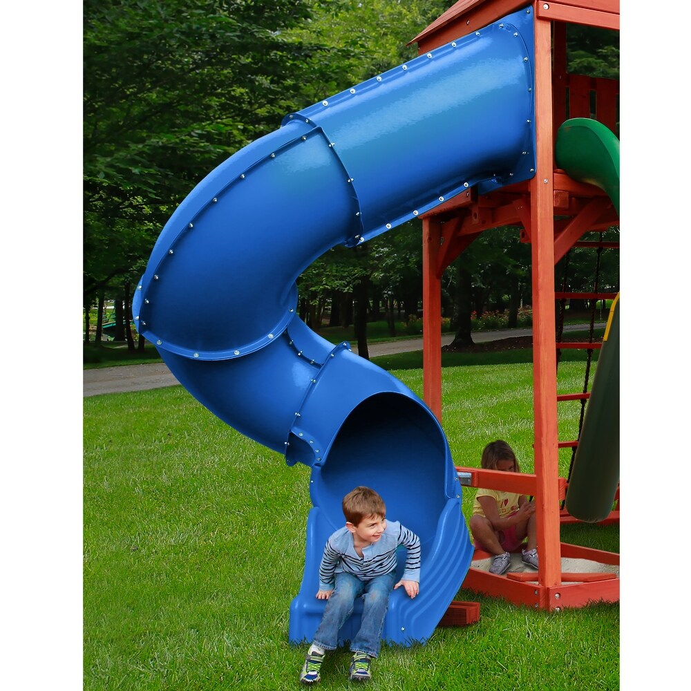 Swing N Slide 7' Turbo Tube Slide   Blue  Mounts to 7' Platform   118.75\