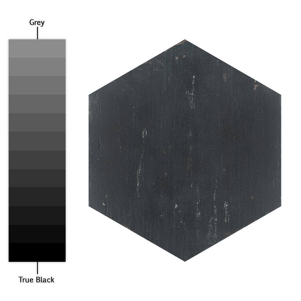 Merola Tile Retro Hex Nero 14-18 in. x 16-14 in. Porcelain Floor and Wall Tile (11.07 sq. ft.Case) FNURTXNG