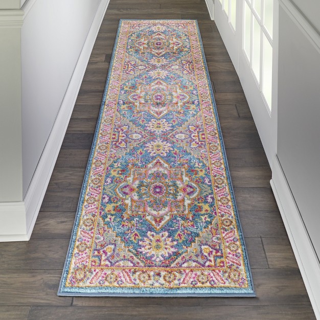 Nourison Passion Colorful Center Medallion Area Rug