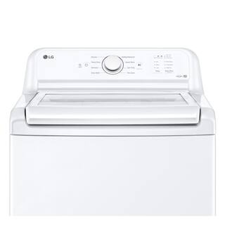 LG 4.1 cu. ft. Top Load Washer with Agitator in White WT6105CW