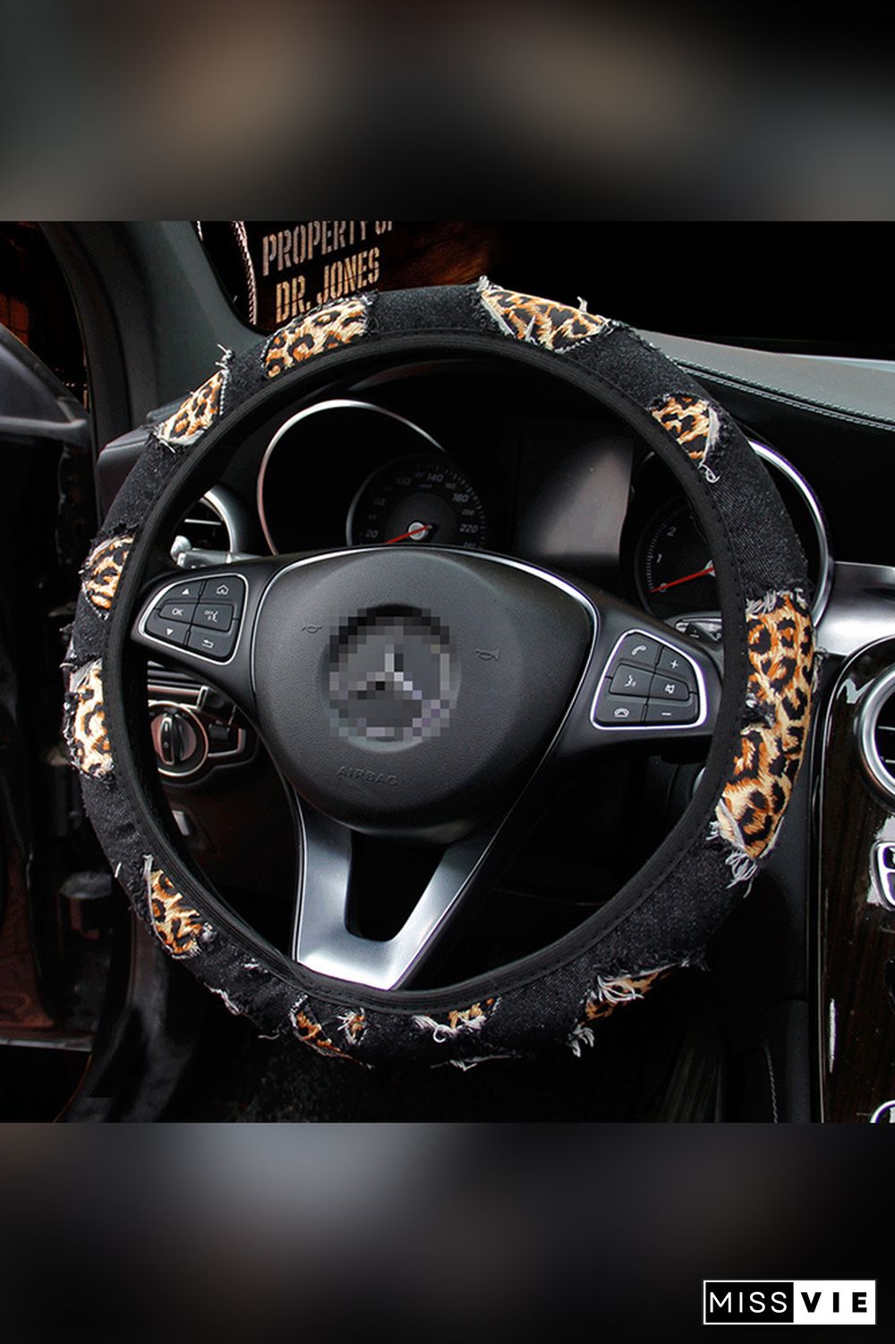 Leopard Print Steering Wheel Cover MOQ 5pcs