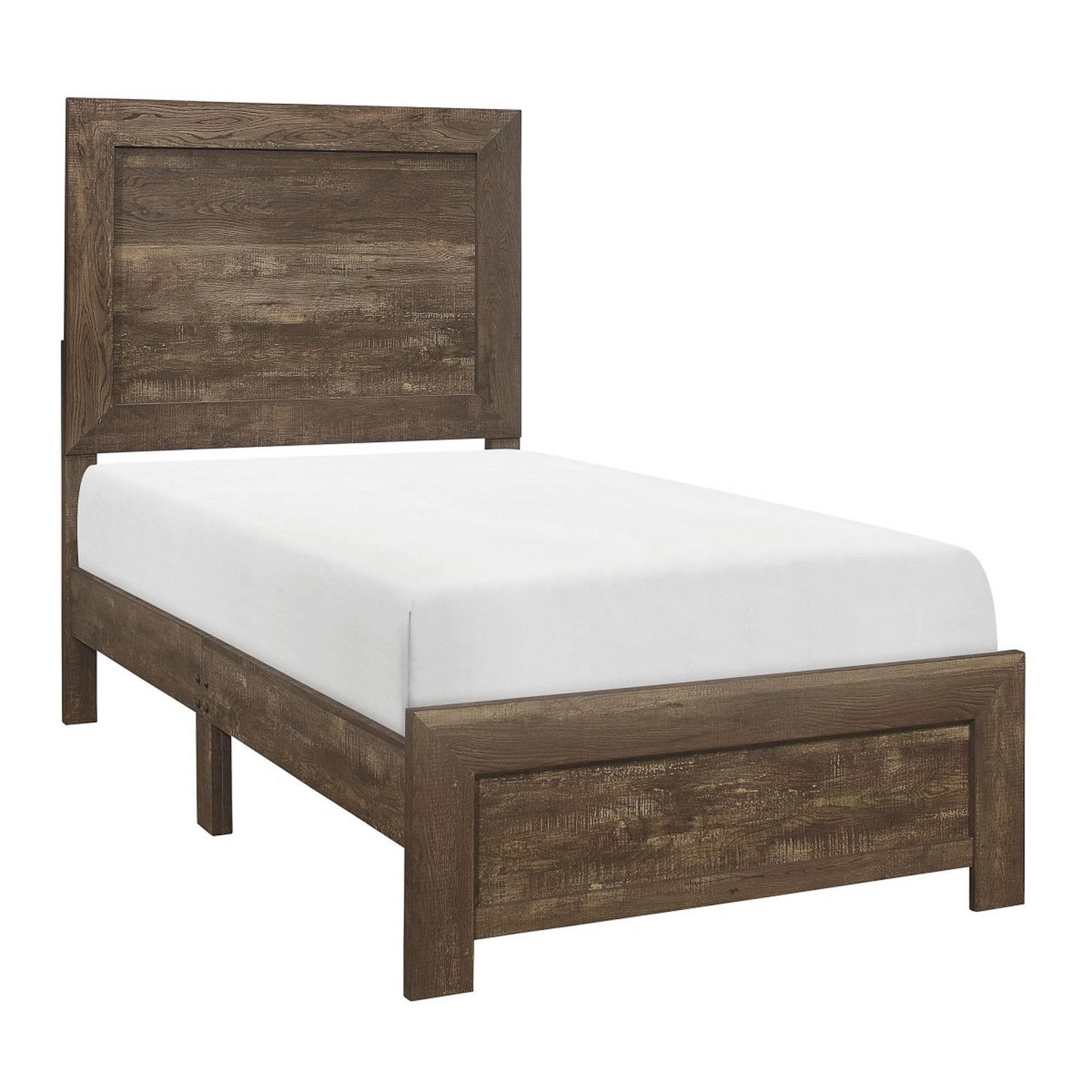 Lexicon Corbin Collection Modern Bedroom Furniture Bed， Rustic Brown Finish